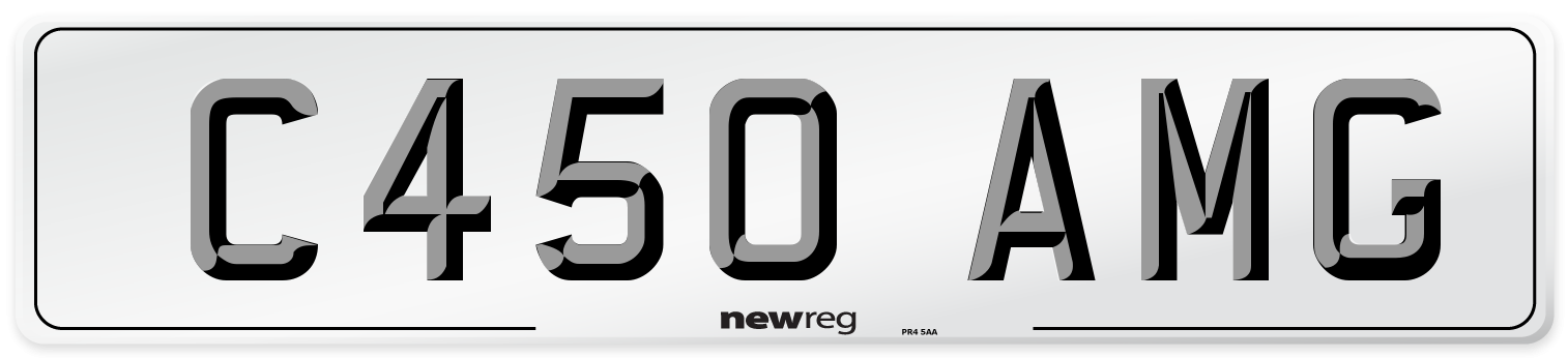 C450 AMG Number Plate from New Reg
